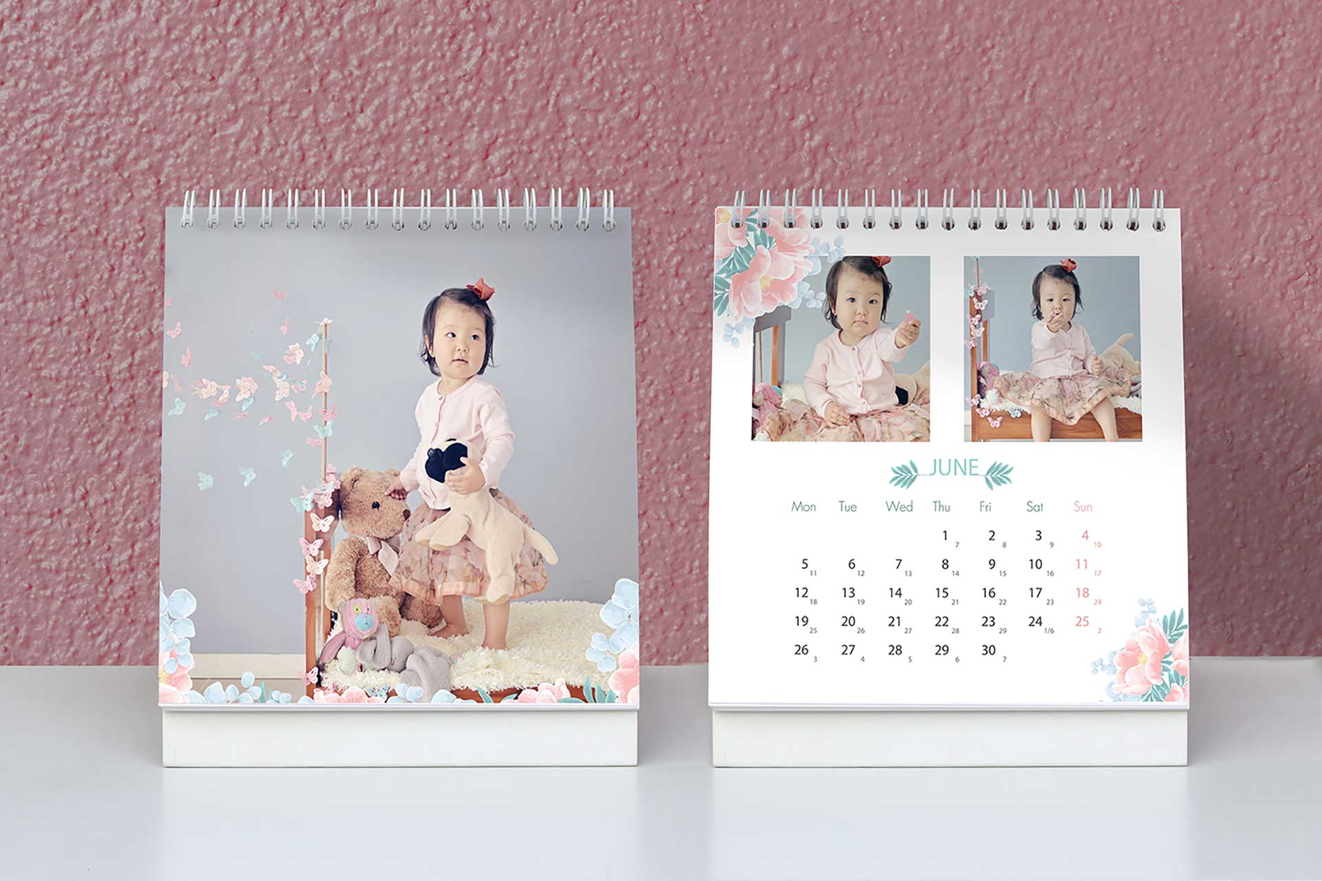 Lưu giữ hình ảnh của bé với lịch cá nhân